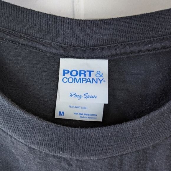 Port & Company Black "Level 18 Unlocked" Tee Men's Teens Medium - Picture 4 of 5